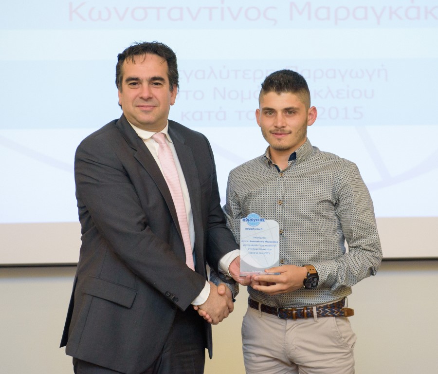 Κωνσταντίνος Μαραγκάκης, Μεγαλύτερη Παραγωγή, Ν. Ηρακλείου